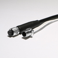 Conector Aeroespacial Ultraminiatura IP68 a Prueba de Agua, Enchufe Macho/Hembra de 6 Pines, Contactos de Latón, Carcasa de Acero Inoxidable