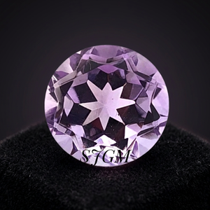 Gema Suelta de Amatista Rosa Natural de 9mm, Corte Brillante, ROSE DE FRANCE, SUNSHINE JAIPUR GEMS MINERALS, Certificada por IGI, 2.60 Quilates - Product Image 4