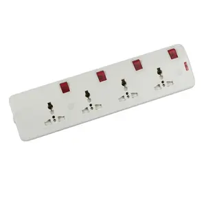 250v power board multi power strip 16A 4 gang power extension socket