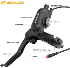 OEM ZOOM 890E Bicicleta eléctrica Scooter E-Bike 4 Pistón Freno de disco hidráulico Lado izquierdo y derecho con sensor de potencia Característica de seguridad - Product Image 3