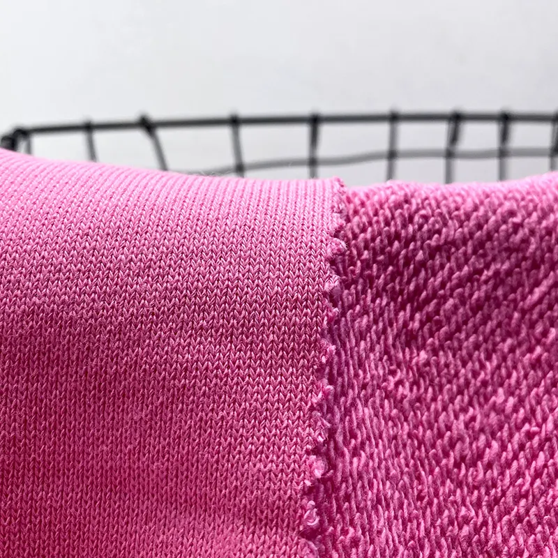 Sản Xuất Áo Vải Nguyên Liệu 100% Bông 380gsm Dệt Kim Nhỏ Vòng Mềm Bông Pháp Terry Vải