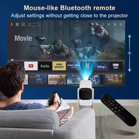 Projecteur intelligent portable mini pour la maison K2 Android 11, prend en charge la vidéo 720P, WiFi 5G, BT, LED, avec batterie - Projecteur K2.