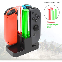 Pour Nintendo pour support de charge Switch avec indicateur LED 4 Joycons contrôleur chargeur Station accessoires de jeu pour NS
