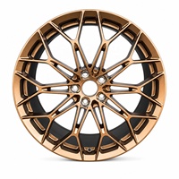 Rines Forjados Personalizados para Volkswagen Arteon 19, 20, 21", Diseño Medida, Negro Brillante, Rines Alto Forjado 12, 000T