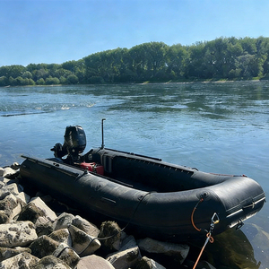 Bateau pneumatique Zodiac en PVC Hypalon, bateau de rafting fluvial, yacht, bateau gonflable électrique, bateau rigide robuste, portable - Product Image 1