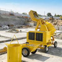 Bétonnière autochargeante diesel ou électrique en option HLY-350 HLY-500 HLY-700 CE ISO pour la construction