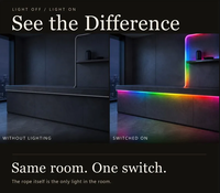 Bande LED néon intelligente à changement de couleur, basse tension, port USB, contrôle par application mobile, activation musicale, contrôle sonore, éclairage extérieur IP65