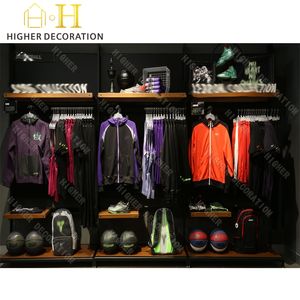 Comptoir de magasin de sport vintage Style <span class=keywords><strong>industriel</strong></span> rustique Magasin de sport <span class=keywords><strong>Meuble</strong></span> de salle d'exposition et porte-vêtements pratiques - Product Image 3