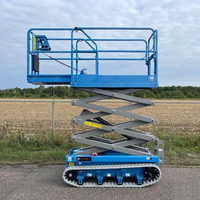 Plateforme élévatrice à ciseaux électrique autopropulsée 6-14m pour travaux en hauteur, idéale pour la construction et l'entrepôt