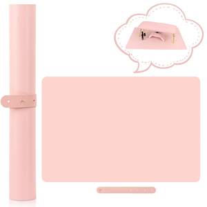 Vente en gros d'usine <span class=keywords><strong>OUBA</strong></span> Modèle 002 Salon de manucure rose Durable Haute qualité Accoudoir pliable Tapis de nail art PVC souple - Product Image 1