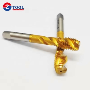 Grifo de carburo sólido con ranura en espiral, dientes estándar, grifo de máquina de acero 6H, revestimiento de titanio, grifo de máquina de tornillo - Product Image 3