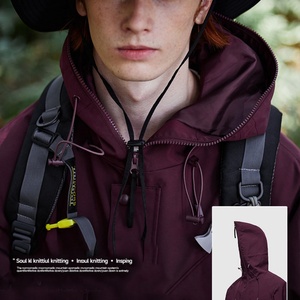 Vestes d'extérieur légères 3-en-1 pour hommes, protection solaire et coupe-vent, fermeture éclair, anorak safari, coupe-vent, vêtements de randonnée, fabricant - Product Image 4