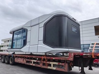 Cabine mobile de luxe, maison préfabriquée, design moderne personnalisé pour hôtel, villa, usage extérieur