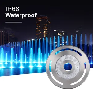 ไฟน้ําพุดีไซน์ใหม่ IP68 กันน้ําภูมิทัศน์กลางแจ้งไฟใต้น้ําสําหรับสวนบ่อปลาบ่อน้ําพุ
