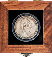 Boîte de présentation pour pièces de monnaie en bois de noyer, avec charnières et accessoires en bois, 8400 pièces, boîte d'emballage pour pièces de monnaie en bois.