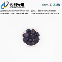 Sesquioxyde de titane Ti2O3 ultra pur, granulés de 1 à 3 mm, plaquettes de 10*5 mm pour revêtement optique AR HR sous vide à faible perte d'oxygène
