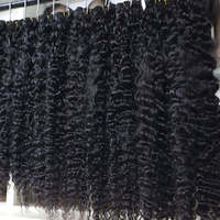 Extensiones de Cabello Virgen Indio 10A con Cutícula Alineada para Crochet, Cabello Indio para Trenzas Sin Nudos, Cabello Rizado Pre-Enlazado para Tejer