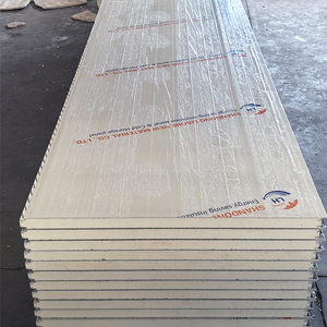 Panneau sandwich en aluminium et PVC à âme en mousse de polystyrène de 100 mm, design moderne personnalisé, <span class=keywords><strong>isolation</strong></span> thermique pour toiture et mur de entrepôt en métal - Product Image 6