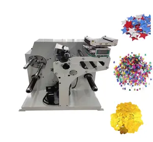 fully automatic balloon round star all kinds of shape paper confetti die cutting making machine