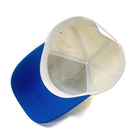 Gorra de Béisbol de Algodón de Dos Tonos, 5 Paneles, Bordado 3D, Cierre a Presión, Gorra Deportiva de Béisbol al por Mayor