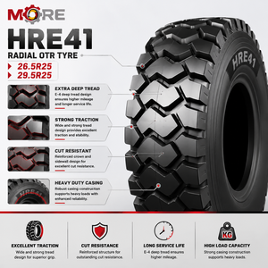 Neumático Radial OTR 29.5R25 E-4/L-4 de Banda de Rodadura Profunda HRE41 para Camiones Volquete Grandes y Operaciones Pesadas de Movimiento de Tierras en Minería - Product Image 3