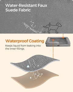 Feandrea Grote Hondenbank Bed Orthopedisch Traagschuim Hondenbed Met Afneembare Wasbare Hoes - Product Image 3