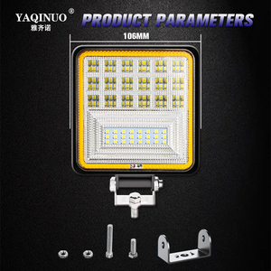 Barre Luminose a LED per Fuoristrada, Luci 4x4 126W LED con Occhi di Angelo COB, Luce Ausiliaria per Jeep Grand Cherokee e Trattori - Product Image 6