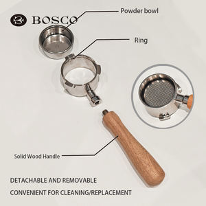 مقبض فلتر القهوة التجاري BOSCO BC-6013-51 مقاس 51 مم من الفولاذ المقاوم للصدأ 304 محمول ومناسب لماكينات الإسبريسو - Product Image 4