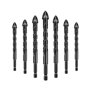 <span class=keywords><strong>Foret</strong></span> à carrelage en alliage dur, haute dureté, spécial verre, béton, <span class=keywords><strong>foret</strong></span> à quatre lames King Twist, 5-12 mm - Product Image 1