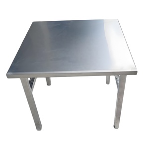 Mesa Plegable Portátil de Acero Inoxidable para Restaurante, Hotel, Cena, Café, Picnic, Camping y Comedor al Aire Libre - Product Image 4