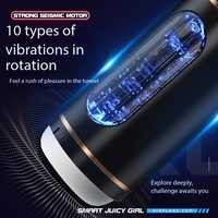 Masturbateur masculin à parois épaisses, doux et lisse, avec massage de la prostate, rechargeable par USB, 9 fréquences, étanche pour un orgasme facile - henho