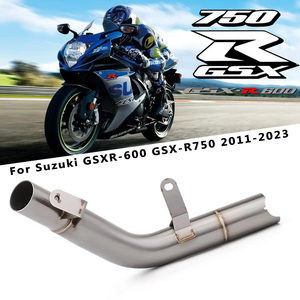 Tuyau de liaison intermédiaire d'échappement pour moto <span class=keywords><strong>SUZUKI</strong></span> GSX-R600 GSX-R750 GSXR 600 <span class=keywords><strong>750</strong></span> 2011-2021 <span class=keywords><strong>2022</strong></span> 2023 - Product Image 2