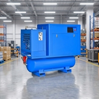 Compresseur d'air à piston lubrifié robuste 7,5 kW 10 bars, longue durée de vie, station d'air industrielle