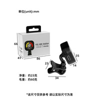Accordeur automatique de guitare et de basse en plastique chromatique de haute qualité - Batterie au lithium durable - Accessoires de guitare