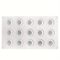 Moule à dessert en silicone platine LFGB SILIKOLOVE, série fruits, 6 cavités, forme fraise, pour mousse et gelée, décoration de pâtisserie