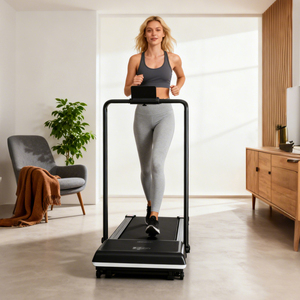 Tapis de course électrique pliable le plus vendu, plateforme de marche plate pour bureau à domicile avec écran LED, portable 3-en-1 - Product Image 4