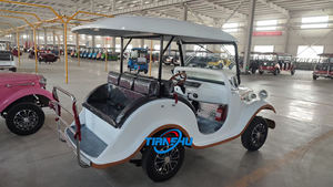 2025 nouveau Design Vintage 4 roues électrique <span class=keywords><strong>Club</strong></span> Car chaud 6 places pour les villages <span class=keywords><strong>de</strong></span> vacances usine pas cher prix 3 + 3 voiture <span class=keywords><strong>de</strong></span> bus touristique - Product Image 4