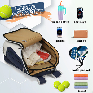Mochila <span class=keywords><strong>de</strong></span> Pickleball <span class=keywords><strong>de</strong></span> PU Impermeable <span class=keywords><strong>de</strong></span> Alta Calidad con Logo Personalizado Impreso, Bolsa Deportiva <span class=keywords><strong>de</strong></span> Nailon para Exteriores y Gimnasio, Bolsa para Palas <span class=keywords><strong>de</strong></span> Pickleball - Product Image 2