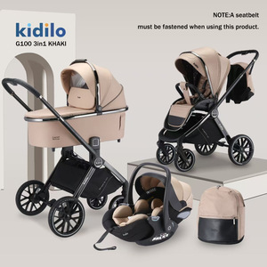 Portabebés Plegable 3 en 1 Kidilo G100 de Aluminio con Capacidad de Carga de 20 kg para Sentarse/Reclinarse, de 0 a 12 Meses - Product Image 3