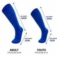 Chaussettes de football longues et rembourrées, directement de l'usine, avec logo personnalisé, soutien respirant et compressif pour la vente en gros
