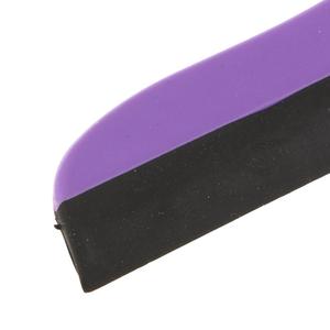 Raspador de escurridor de mano de plástico púrpura para limpieza de agua de película de ventana automática con mango de acero inoxidable y silicona - Product Image 2
