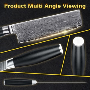 10% Off Olive <span class=keywords><strong>Shape</strong></span> G10 xử lý 7 inch 67 lớp VG10 Nhật Bản đầu bếp nhà bếp dao Damascus thép Cleaver dao giá bán buôn - Product Image 3