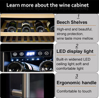 Réfrigérateur à vin encastrable JOSOO, présentoir de boissons, prix fabricant personnalisé, cave à vin, armoire pour 72 bouteilles