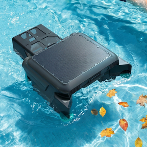 Robot Limpiafondos para Piscinas Elevadas Minfu MFPS01, con Energía Solar, Control por Aplicación, Evitación Inteligente de Obstáculos, Filtración de 180 micras, Limpieza Dual - Product Image 1