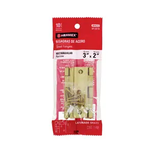 Borsa Master con 36 unità con 2 cerniere rettangolari 3 ', acciaio ottone-placcato - Product Image 1