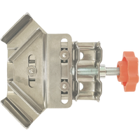 Pince d'angle à extrémité fermée en acier inoxydable à poignée unique réglable, outil de serrage pour le travail du bois industriel et bricolage, pince à angle droit OEM/ODM