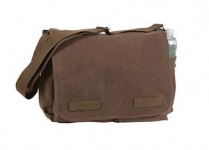 Sac à bandoulière vintage en nylon personnalisé pour hommes et femmes, sac messager classique, grand sac à bandoulière pour affaires, sac à bandoulière quotidien, fabriqué en usine BSCI - Product Image 6