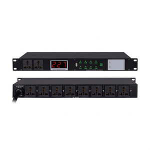 KD-308 เครื่องจ่ายไฟแบบตั้งลำดับการเปิด-ปิด 8 ช่องสัญญาณ รองรับไฟ AC 110-240V รับน้ำหนักได้ 100 ปอนด์ ปลั๊กแบบยุโรป/อเมริกา/อังกฤษ สำหรับอุปกรณ์เสียงระดับมืออาชีพ - Product Image 1