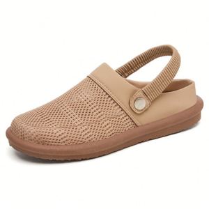 Summer Hollow Out Mesh Sandals Women Japanese Minimalist Closed Toe Slides Polyurethane <b>Soft</b> Sole Casual <b>Shoes</b> Wholesale - Product Image 6