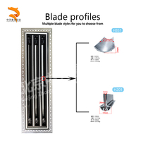 Diffuseur d'air linéaire moderne à bordure discrète, lames en alliage d'aluminium, revêtement en poudre, durable, réglable, pour montage au plafond, pour entrepôt